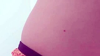 brazilian woman chats and prepares for her work day.