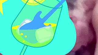 a deep oral session with alineteless in an interracial setting