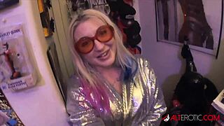 Tattooed Chick Leya Falcon Squirts During Solo Masturbation in Quarantine