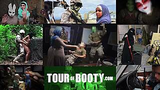 Tour of booty: muslim prostitute sucking my big american dick! 😈