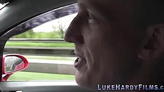 busty inked brit in glasses sucks and fucks monster cock