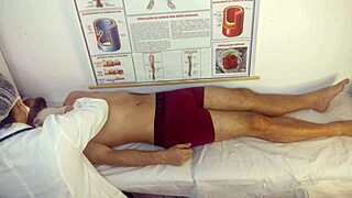 Hard erection hits in the infirmary.