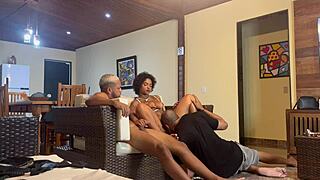 my stepdaughter thought i was alone, but she gave it to three guys