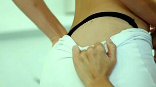 natural busty brunette seduced by teen roommate, we reach intense orgasm with wet horny boobs 😍