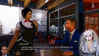 anna exciting affection - 4 playful fox enjoying adult vn with big tits in stockings and upskirt skirt outdoors