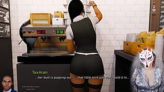 anna exciting affection - 4 playful fox enjoying adult vn with big tits in stockings and upskirt skirt outdoors