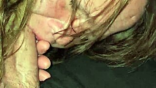 Wife spits on cock and keep going moans and deepthroats