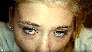 Barely legal blonde Hannah Hays sucks in POV!