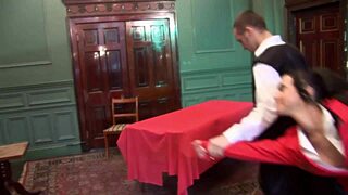 Naughty slut gets analfucked in costume