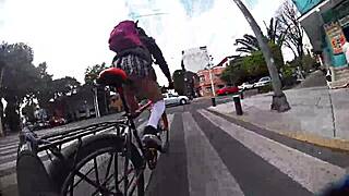 Mexican Ladyboy Intensely Gaped Anally In Miniskirt Upskirt City