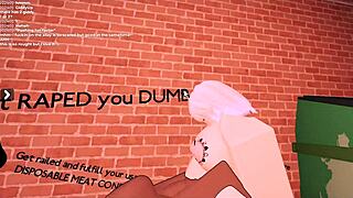 Blonde slut gets used by monster BBC at my place!