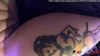 Tattooed Chick Leya Falcon Squirts During Solo Masturbation in Quarantine