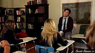 Slutty stepsister cockriding with passion in roleplay