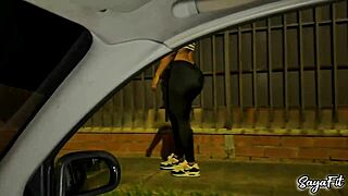 Big ass Sayafit cheats on her girlfriend with anal POV, muscular and pierced!