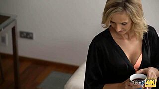 old4k after drinking tea girl and her old husband have sex on the sofa with riding and licking