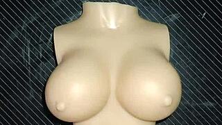 Me hago una paja rusa con las pequeñas tetas de dolly