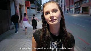 Street Flyer Girl Trades for Big Cock Money