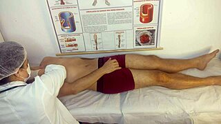 Hard erection hits in the infirmary.