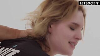 big tits milf bonni gee feels her juicy pussy passionately fucked in spooning position