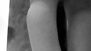 Gretala explores foot fetish with breasts and ass