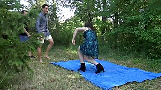 Amandine 18Ans Gang-Bang Double Et Première Sodomie