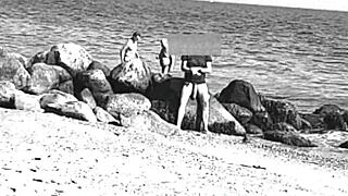 Huge Cock on Nude Beach, Voyeur Watches Monster Shaft Exposed.