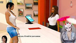 anna exciting affection - 4 playful fox enjoying adult vn with big tits in stockings and upskirt skirt outdoors