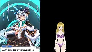 Hentai girl stuck in tunnel