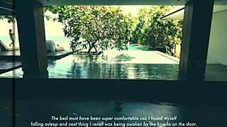 Bachelor's party fuck with husband-to-be. Kissing and riding big tits.