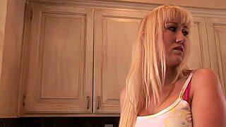 is this blonde milf's big tits bondage fantasy too rough?