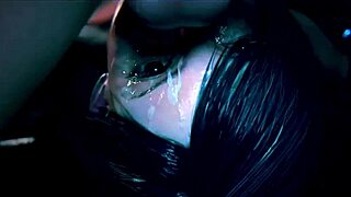 did you see that brunette with nice tits take all that cum?