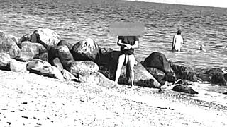 Huge Cock on Nude Beach, Voyeur Watches Monster Shaft Exposed.