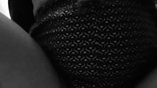 Gretala explores foot fetish with breasts and ass