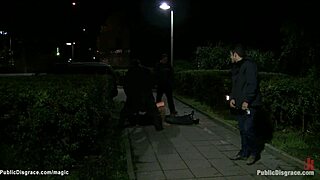 pierced pussy blonde fucked in public