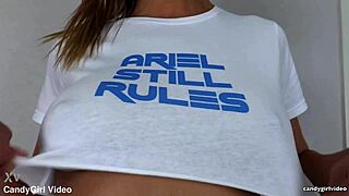 Ariel Andrews Teases in Panties with Close-Up Shots 😘