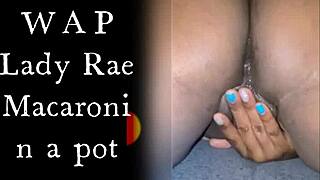 Lady Raex feels intense emotions fingering her juicy wet ass pussy close-up.