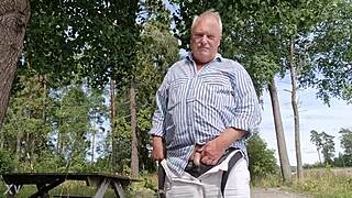 Chris Enjoys A Relaxing Outdoor Solo Session In Europe