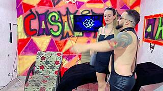 diguinha dj licks niikki's pussy until mouth wet, then tit orgy on screen