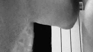 Gretala explores foot fetish with breasts and ass