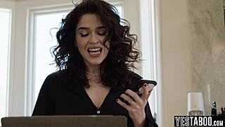 big ass latina milf calls hung guy for laptop fix, gets hardcore doggystyle