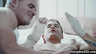 Sleazy stepfather cares for stepson intimately