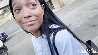 Torbe catches skinny teen kali and seduces her for hard fuck