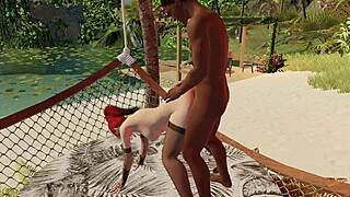 mikie's dream of black anal fucking