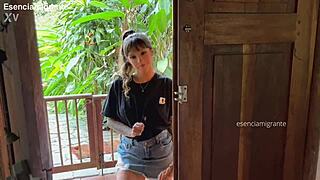 daddys babysitter is at home can you help me experience something