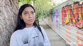 Torbe catches skinny teen kali and seduces her for hard fuck