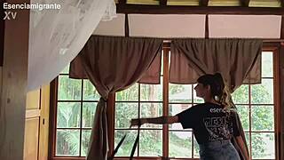 daddys babysitter is at home can you help me experience something