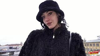 Crazy Skinny Goth Girl Brisen Love's Rough Casting Fuck With Rimjob Squirting Deepthroat