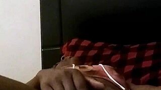 Someone masturbating in a homemade video