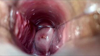 Vaginal Orgasm Explored With Speculum!