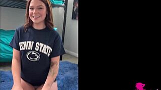 college freshman boldly fucked after soccer practice